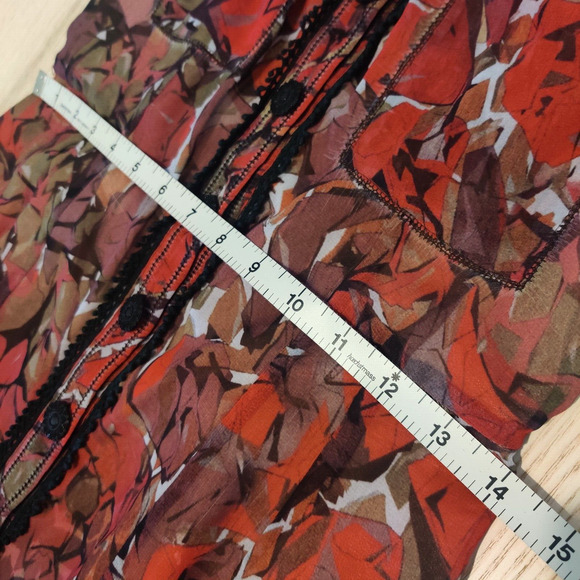 Anthropologie Beguile by Byron Lars Dress Sz 2 Lined Sheer Ombre Romantic Event - Picture 14 of 15